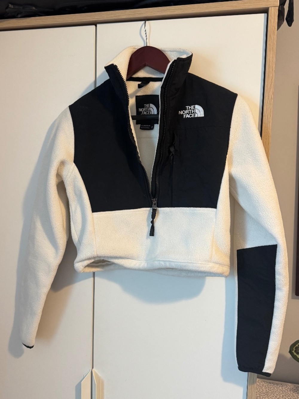The North Face Cropped Denali Fleece Quarter Zip Jacket (XS)